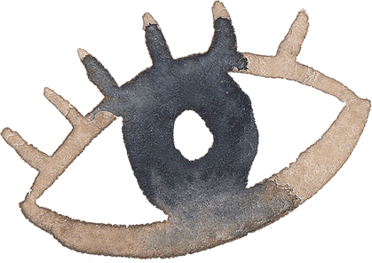 Alchemy magic eye watercolor symbol